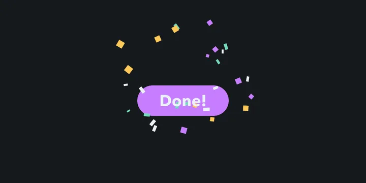 Confetti Burst, an After Effects script, rendered in After Effects