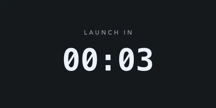 Countdown Timer, an After Effects expression, rendered in After Effects