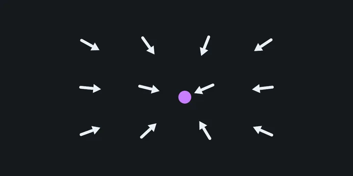Look At Target, an After Effects expression, rendered in After Effects